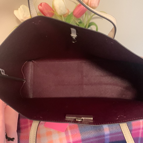 Nwt Kate spade all day heart printed pvc large tote bag - Picture 8 of 16